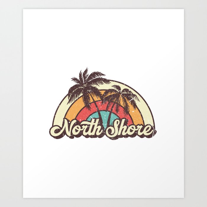 North Shore beach trip Art Print