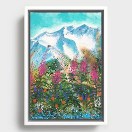 Alyeska Best of Both Wildflower Winter Framed Canvas