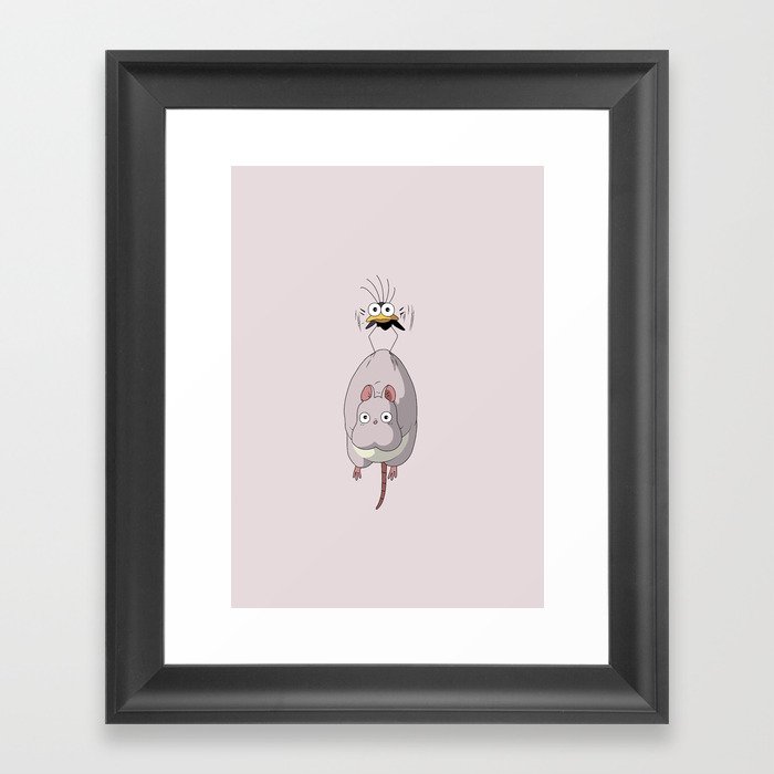 Chihiro Mouse and Fly Framed Art Print