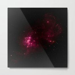 NGC 90890809 Metal Print | Graphicdesign, Stars, Starfields, Digital, Spaceart, Space, Red, Nebula, Background 