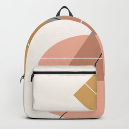 Abstract Bauhaus Backpack | Retro, Retroposter, Modern, Triangle, Circle, Geometry, Minimalist, Collage, Abstractart, Geometric 