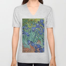 Irises - Vincent van Gogh V Neck T Shirt