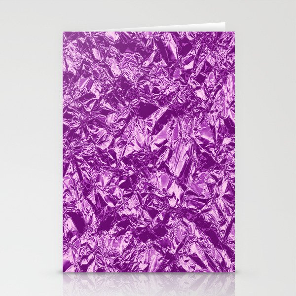 Purple Foil Modern Collection Stationery Cards