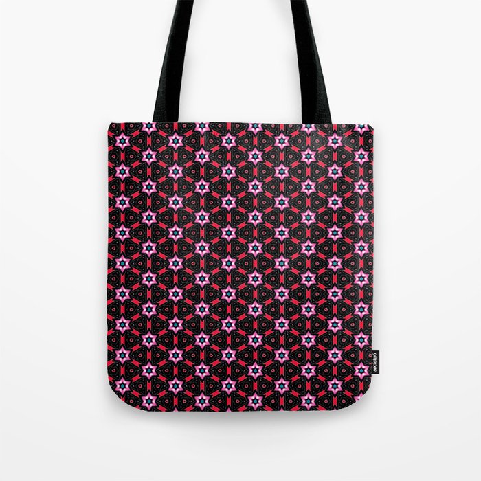 Hearts and Stars Pattern Tote Bag by InDepth Designs | Society6