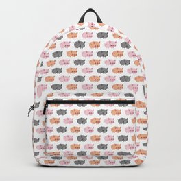 Three grumpy little pigs Backpack | Kawaii, Graphicdesign, Threelittlepigs, Piggies, Badmood, Forkids, Angry, Pattern, Brownpig, Piglet 