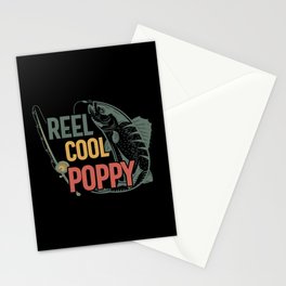 Reel Cool Poppy Funny Fishing Stationery Card