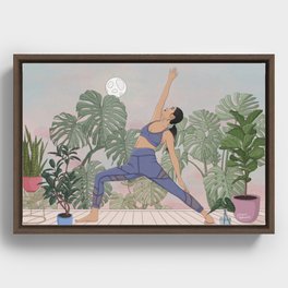 Yoga Retreat Framed Canvas