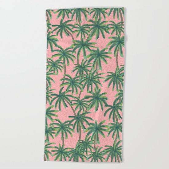 Palms Obsession Beach Towel