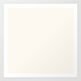 Alabaster White - Solid Color Collection Art Print