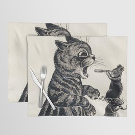 Open Wide by Louis Wain Placemat