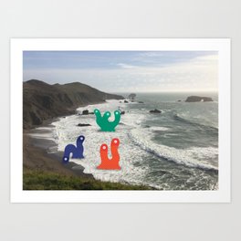 Monsters in North California Art Print