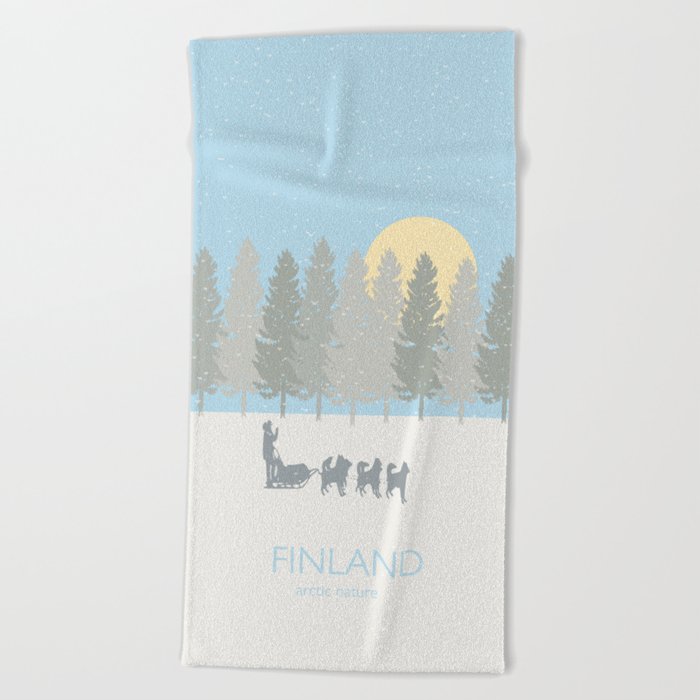 Finland Beach Towel