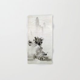 Sesshu Toyo Haboku - Sansui Landscape Hand & Bath Towel