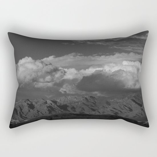 Virgin Mountains - B & W Rectangular Pillow