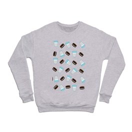 Oreo and milk pattern Crewneck Sweatshirt