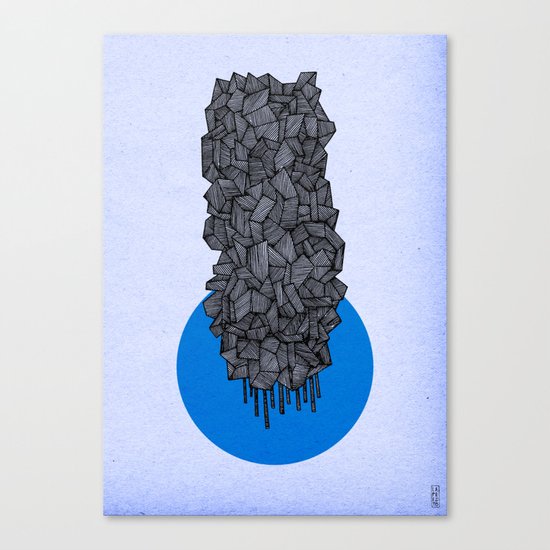 - future grey - Canvas Print