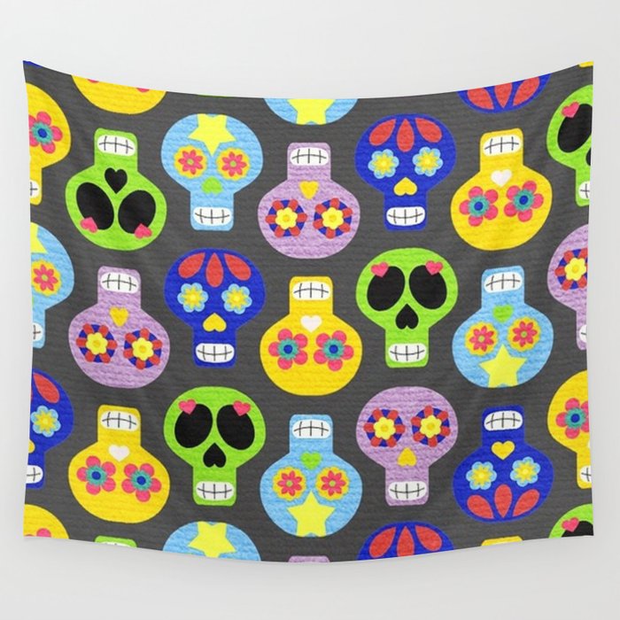 Scary Skulls 3 Wall Tapestry