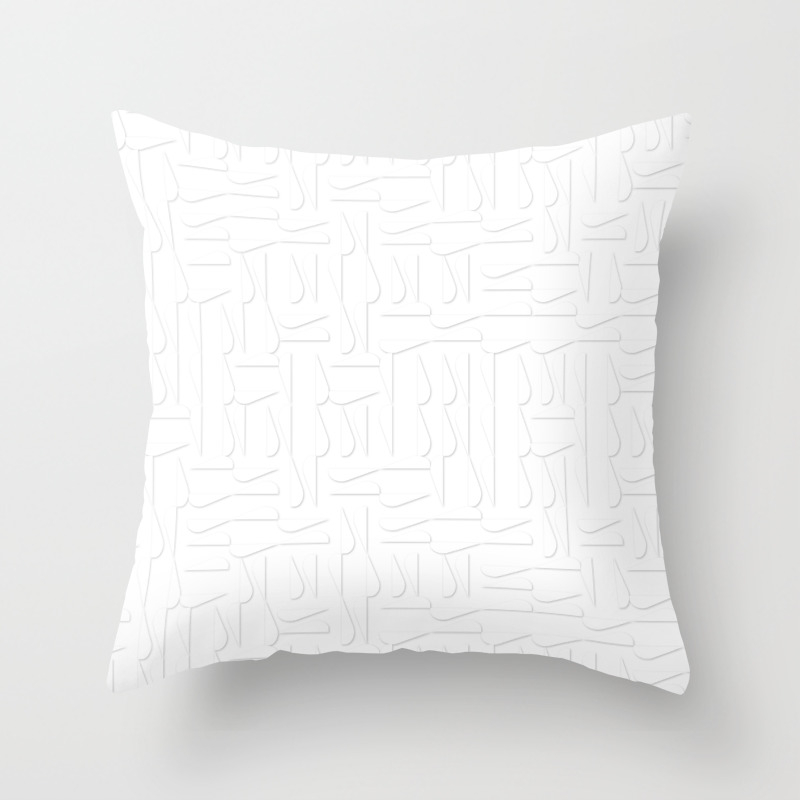 Very Subtle Relief Geometric Large Pattern Throw Pillow By Geometric Large Pattern Throw Pillow