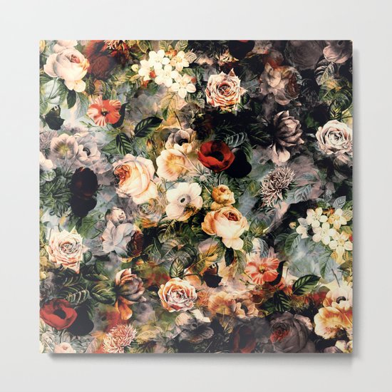 Floral Pattern RPE120 Metal Print