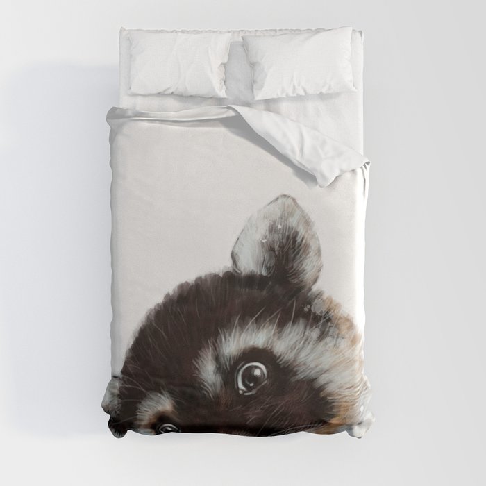 Baby Racoon Duvet Cover