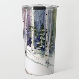 4 Season Watercolor Collection - Winter Travel Mug