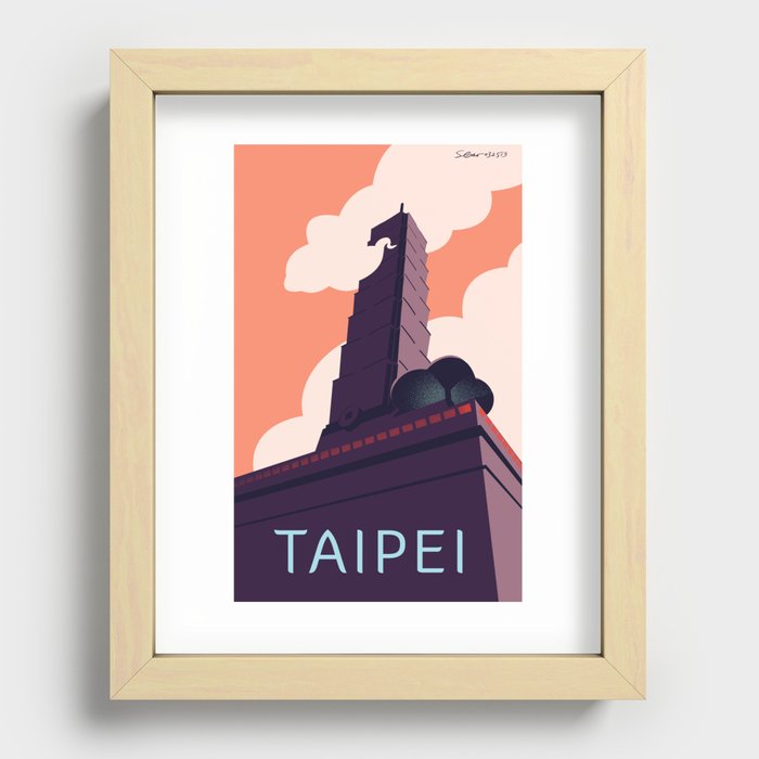 Taipei Recessed Framed Print