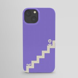 Simple minimal stairs with flower and sprout 7 iPhone Case