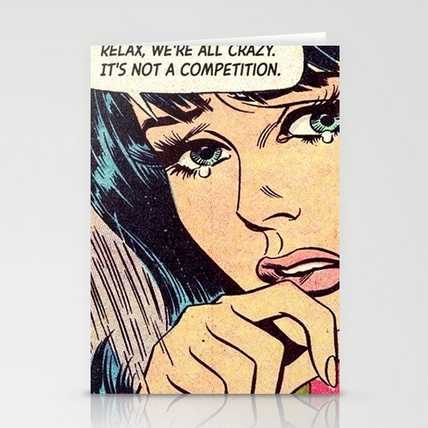 Crazy Competition Stationery Cards