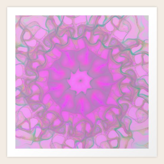 Pink Jellyfish Art Print