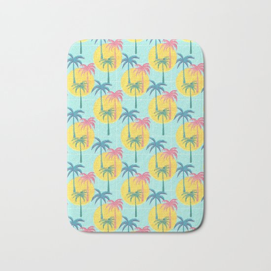 Retro Palms Bath Mat