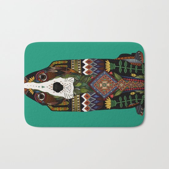 Basset Hound jade Bath Mat