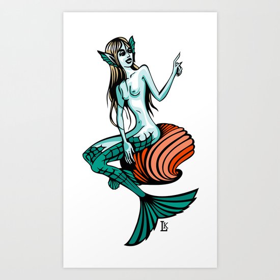 mermaid Art Print