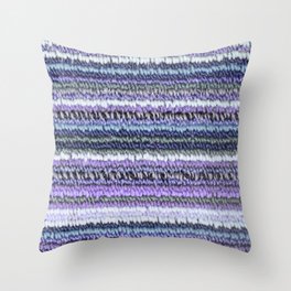 Lavender Blue Gray Carpet Texture Throw Pillow