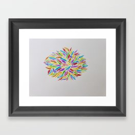 Rainbow Anemone Framed Art Print