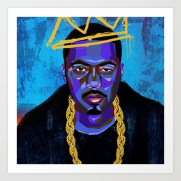 Rap Homage: Nasty Nas Art Print
