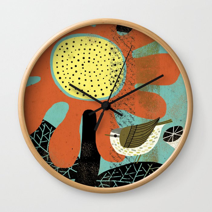 Flora and Fauna - Warbler Wall Clock