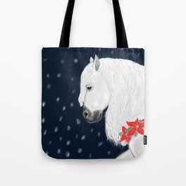 Christmas Horse Tote Bag