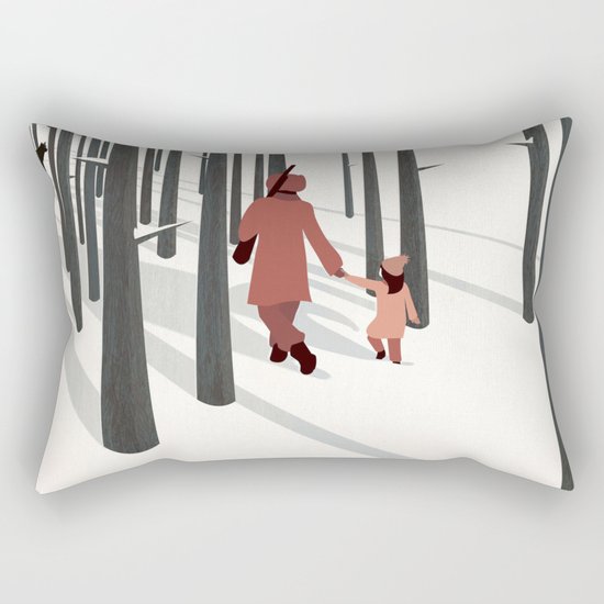 we're not out of the woods yet... Rectangular Pillow