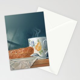 Breakfast of Champions (donut and coffee) Stationery Card
