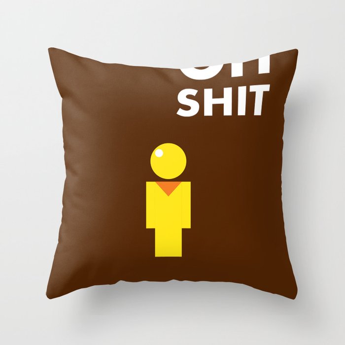 bad day Throw Pillow