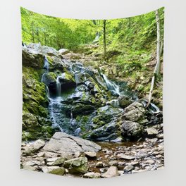 Waterfall in the Valley Wall Tapestry
