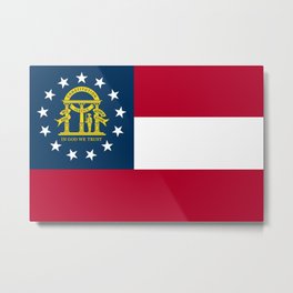 Georgia State Flag Metal Print