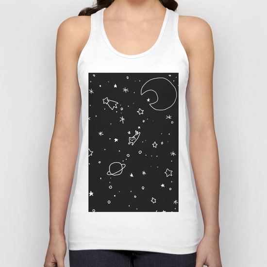 Space Cat Unisex Tank Top