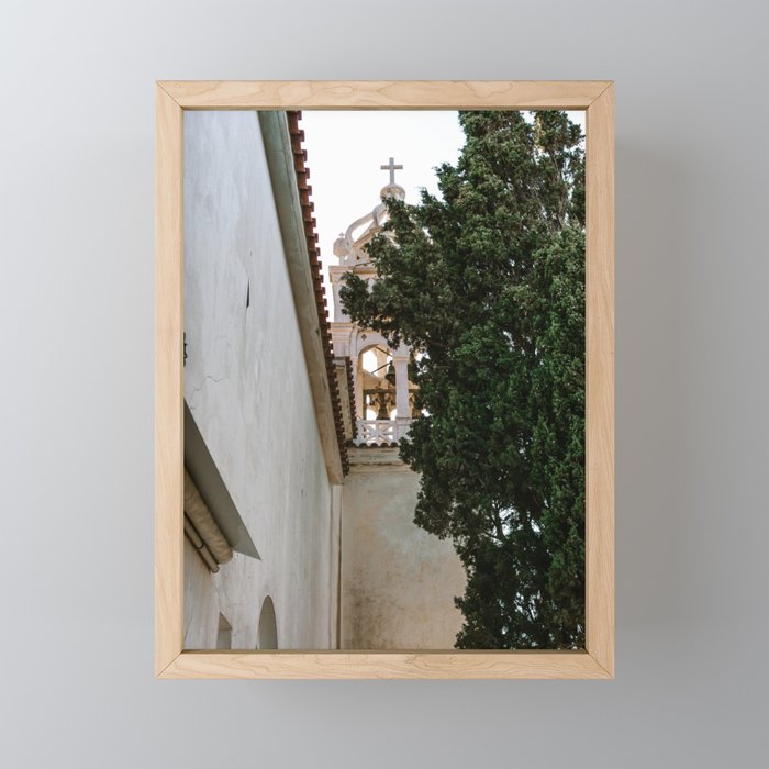 Greek Church Framed Mini Art Print