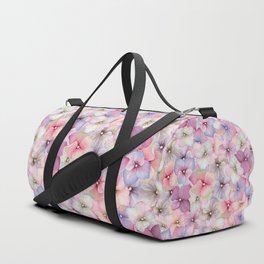 Pastel Floral Pattern Duffle Bag