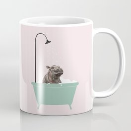 Hippo Enjoying Bubble Bath Mug