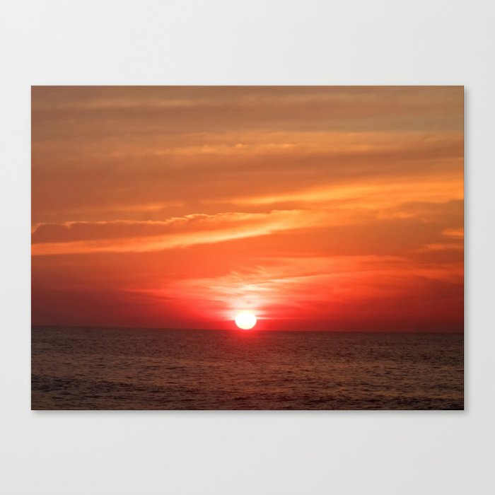 Sunrise over the Atlantic Canvas Print