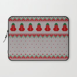 Seamless Knitted Christmas Pattern 20 Laptop Sleeve