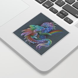 Rainbow dragon Sticker