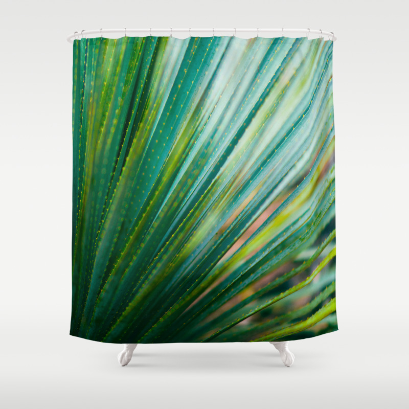 Close Up Of Aloe Vera Cactus Succulent Plant Shower Curtain By